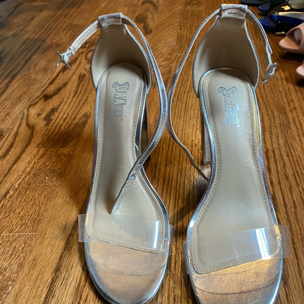 Trash Brand clear strap heel